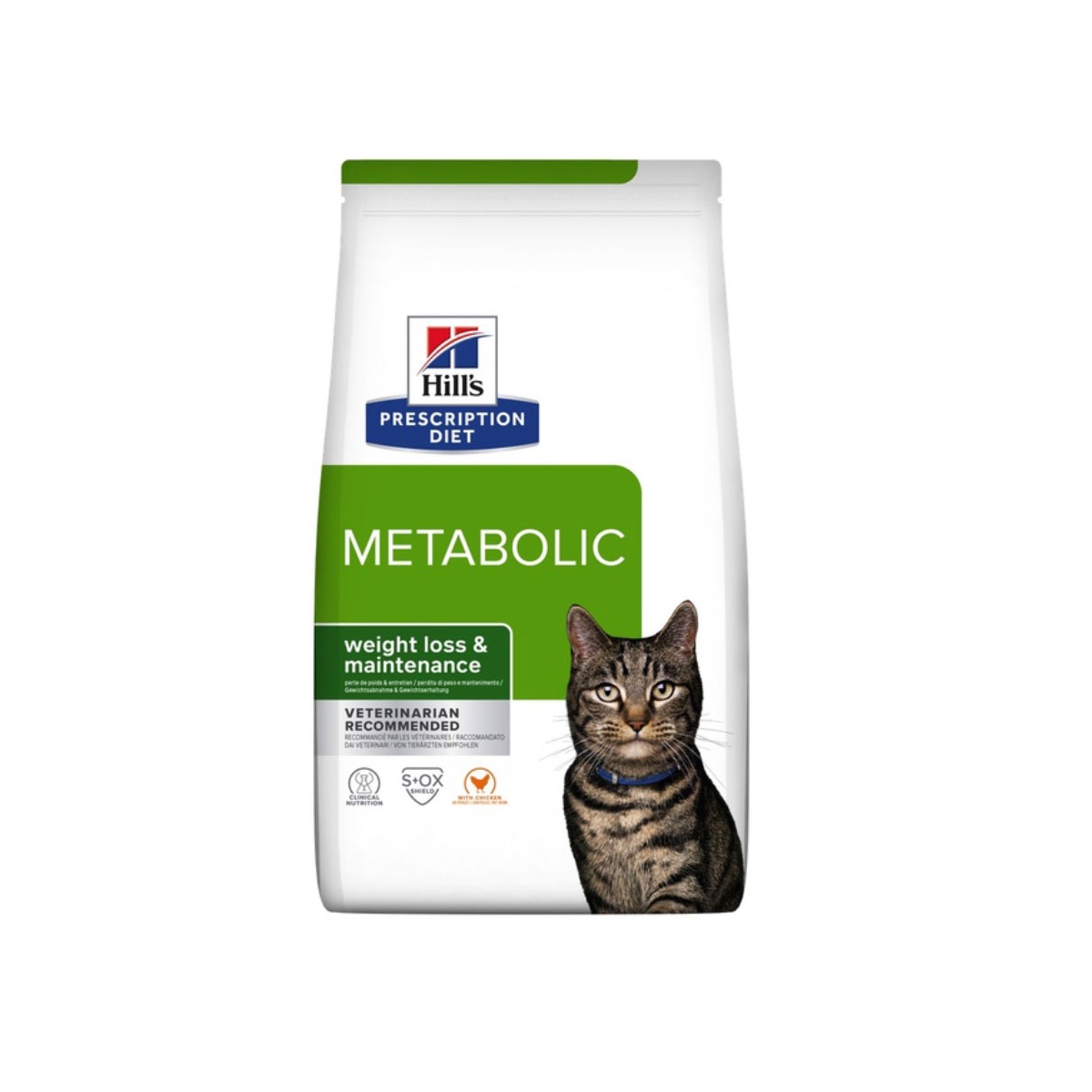 HILL'S PD Metabolic sausā barība kaķiem, vista, 1.5kg - Produkta attēls