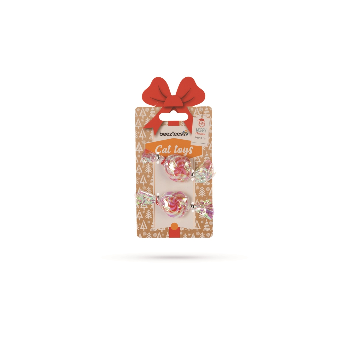 BEEZTEES Xmas rotaļlieta suņiem,Candy 2 x 9 x 1,5 cm - Produkta attēls