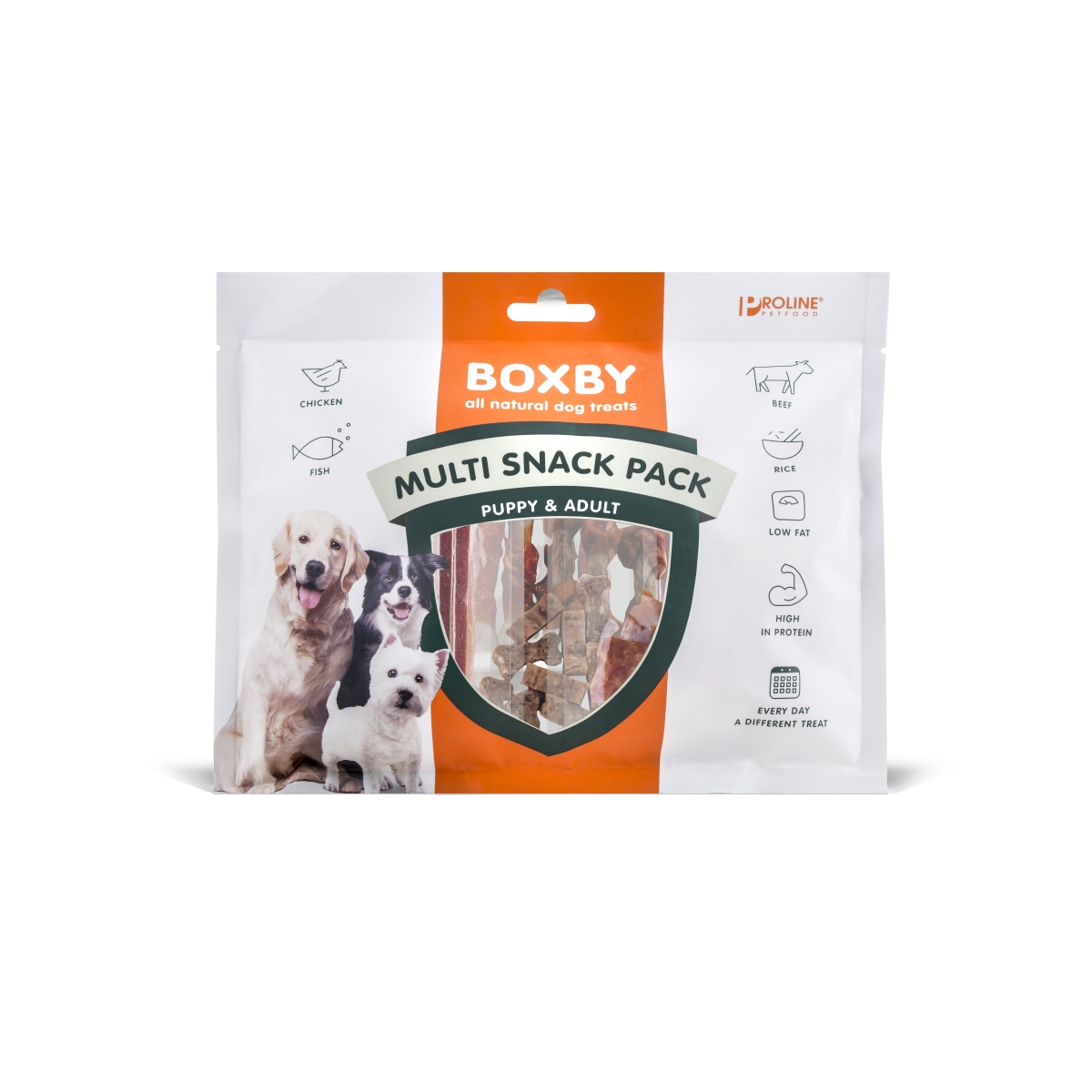 Boxby kārums suņiem Multi Snack Pack 25g N6 - Produkta attēls