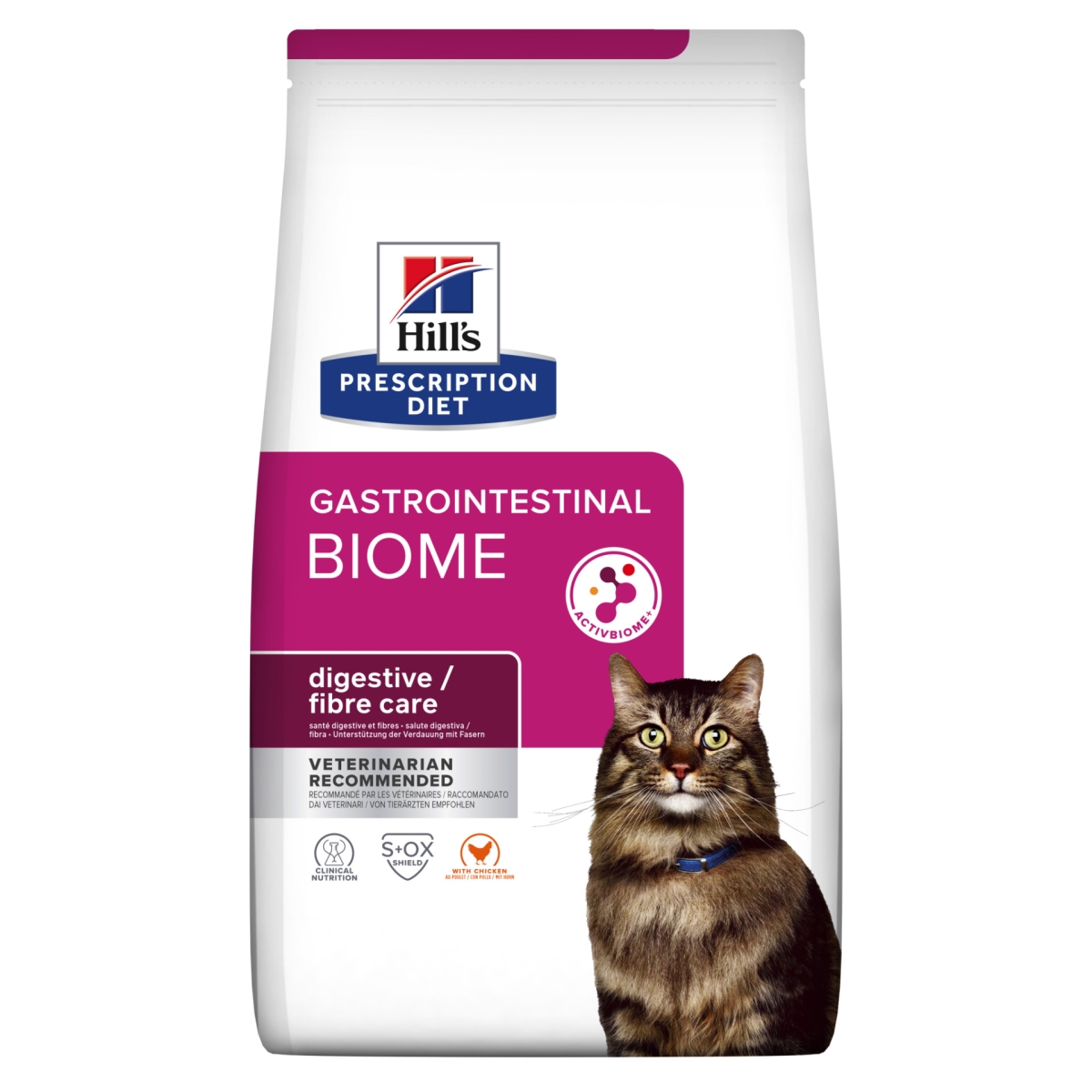 HILL'S PD g/i Biome Fibre sausā barība kaķiem, vista, 3kg - Produkta attēls