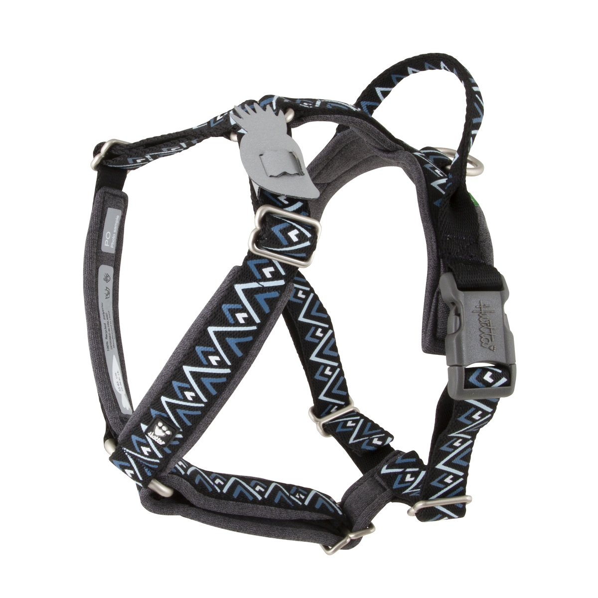 HURTTA Razzle-Dazzle Y-harness krūšu siksna 65-80 cm melna - Produkta attēls 1