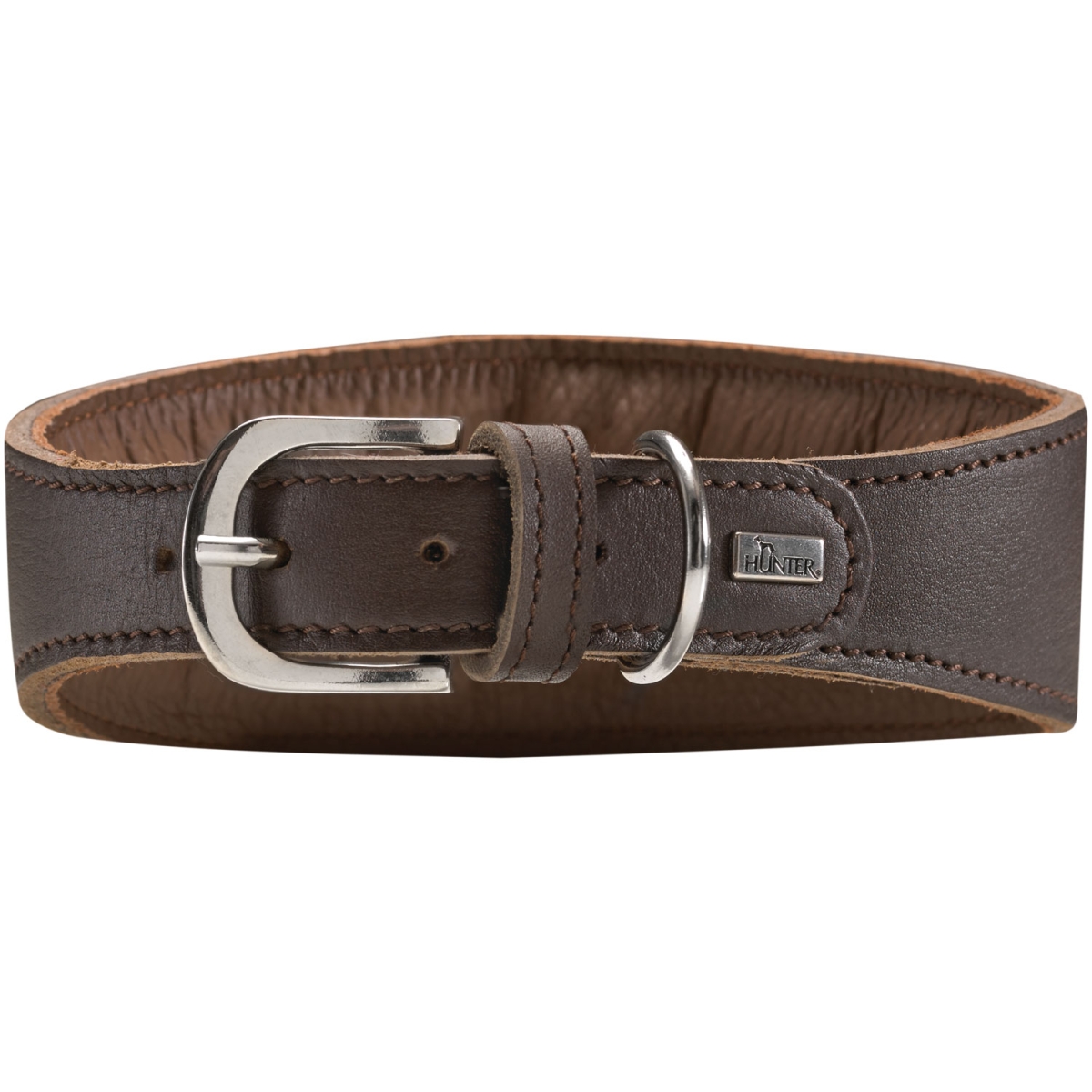 Hunter kaklasiksna  greyhound leather 47/S-M d.brown - Produkta attēls