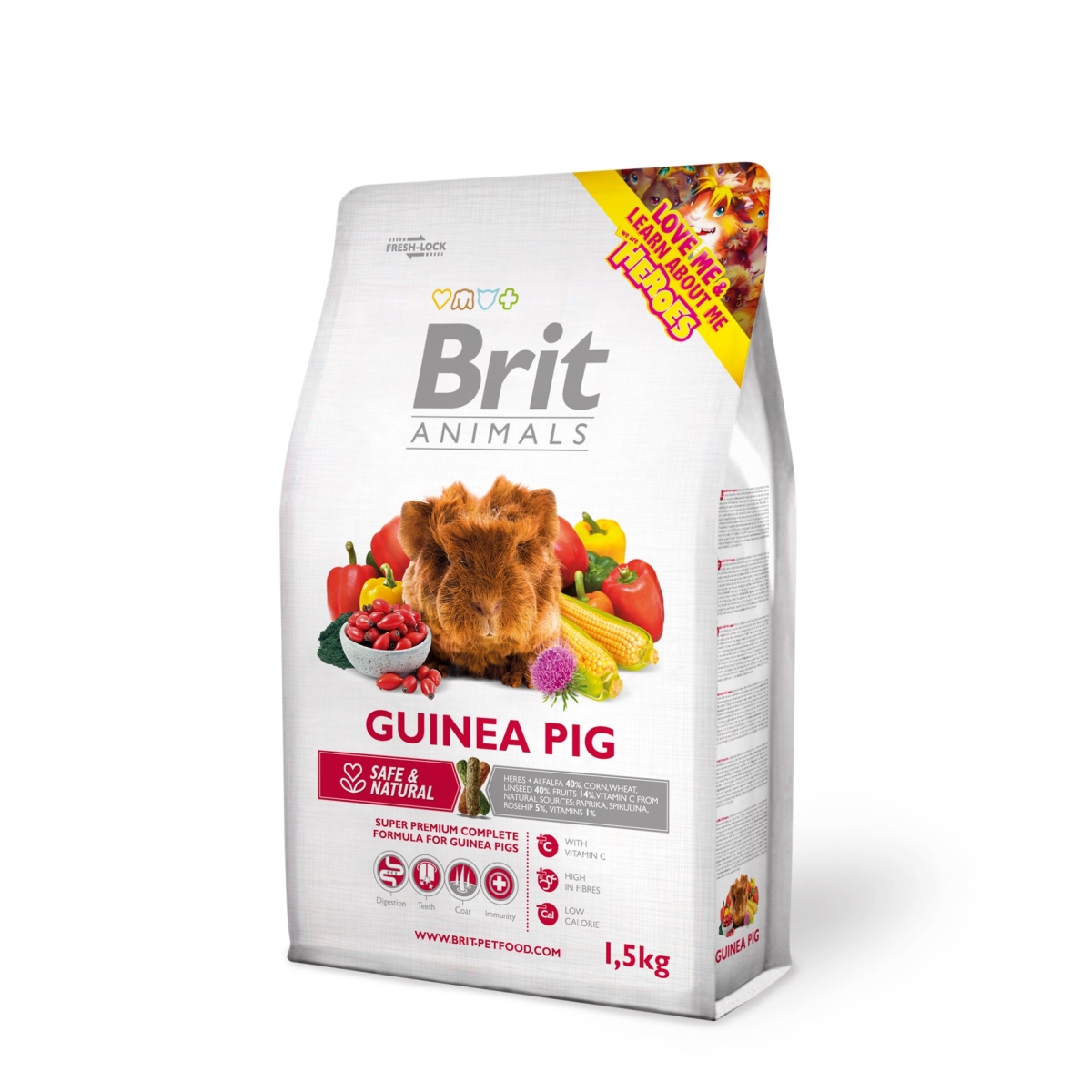 BRIT Animals pilnvērtīga barība jūrascūciņām 1,5kg - Produkta attēls