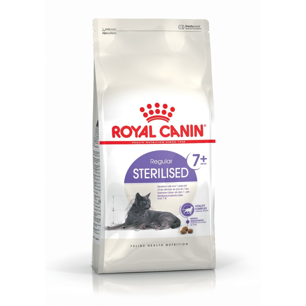 ROYAL CANIN Sterilised 7+ sausā barība kaķiem, 1,5kg - Produkta attēls