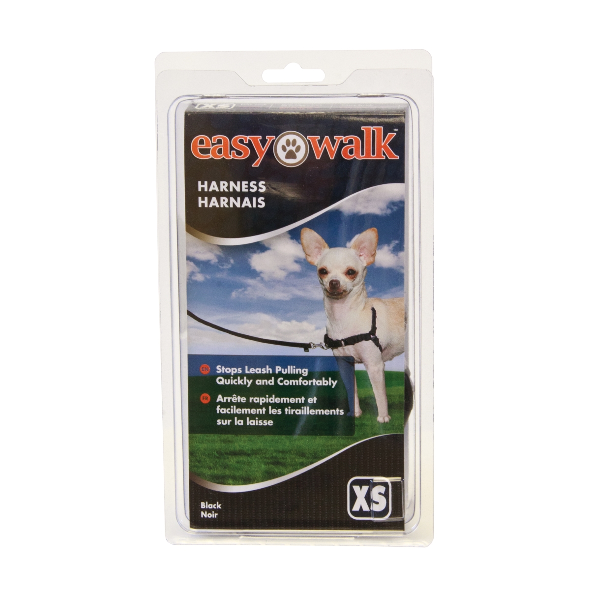 PetSafe Easy Walk krūšu siksna suņiem, XS izmērs, melna - Produkta attēls