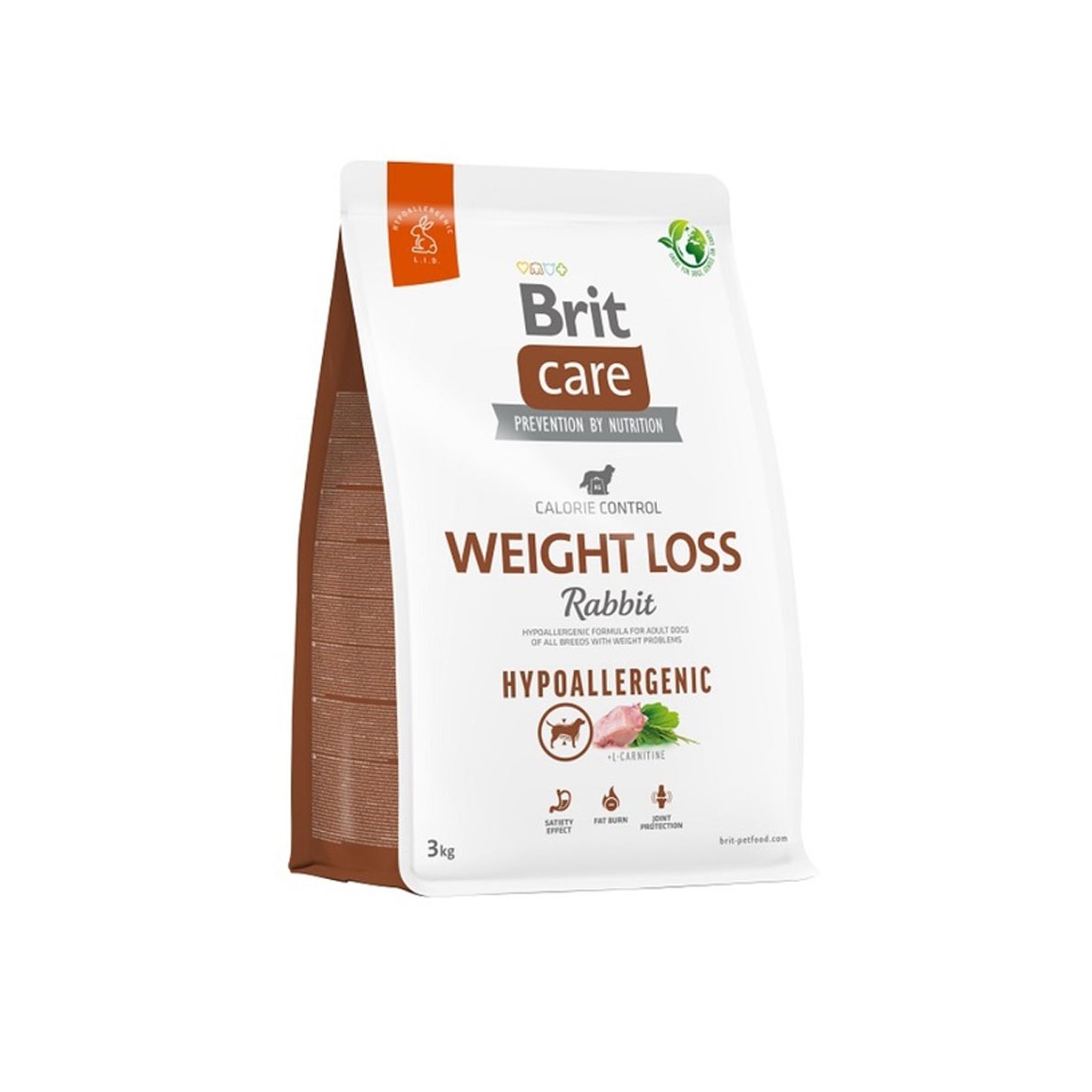 BRIT Care Weight Loss sausā barība suņiem, trusis, 3kg - Produkta attēls