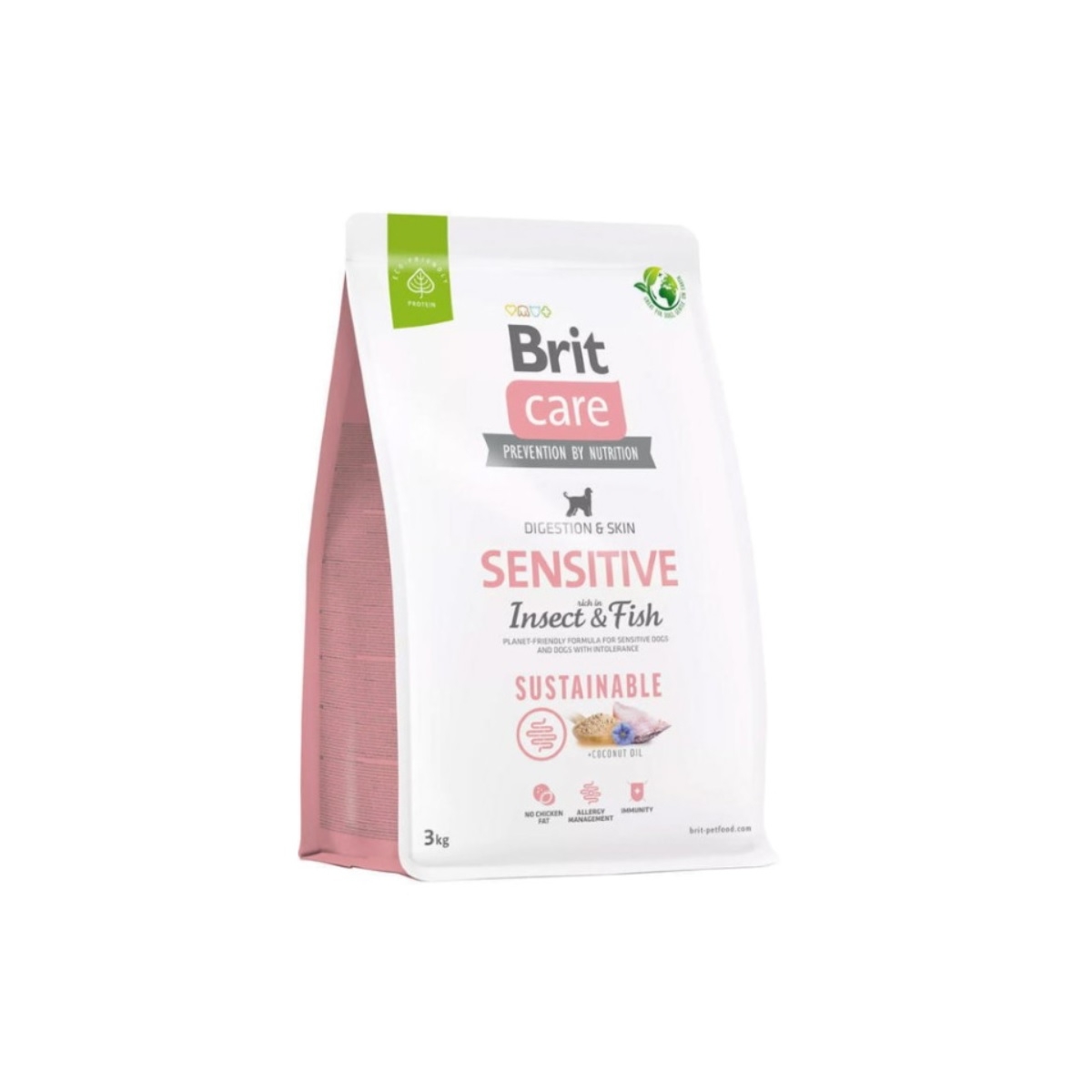 BRIT Care Sustainable Sensitive barība suņiem insekti/zivis, 3kg - Produkta attēls