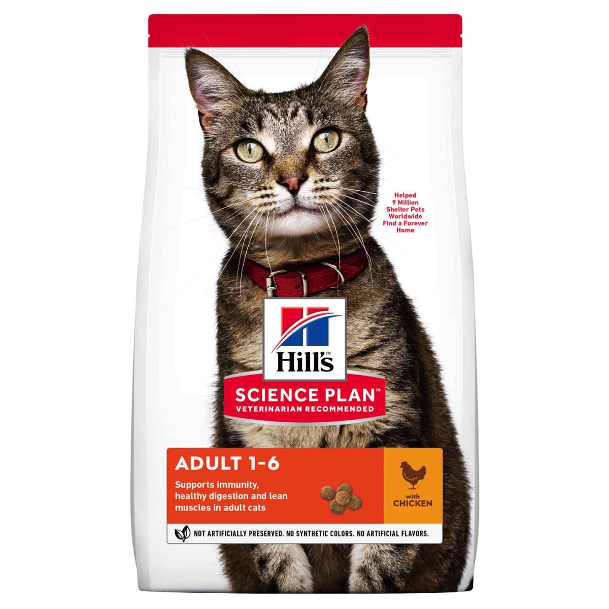 HILL'S SP Adult sausā barība kaķiem, vista, 1,5kg - Produkta attēls