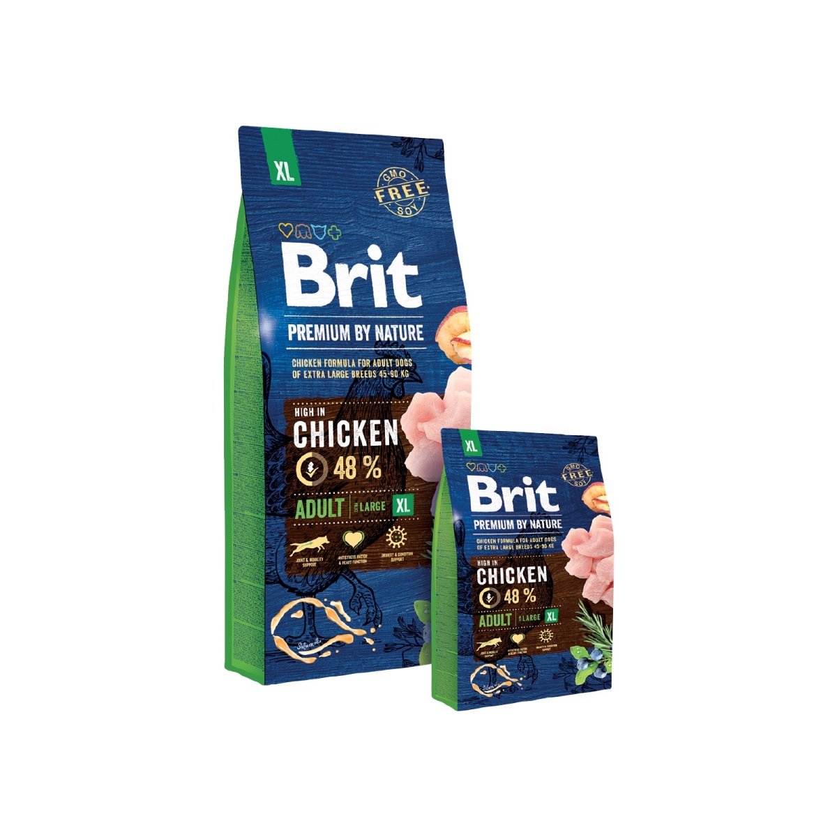 BRIT Premium XL sausā barība lielo šķirņu suņiem, vista, 15 kg - Produkta attēls