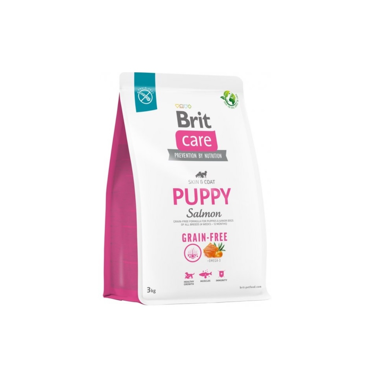 BRIT Care Puppy sausā barība kucēniem, lasis, 3kg - Produkta attēls