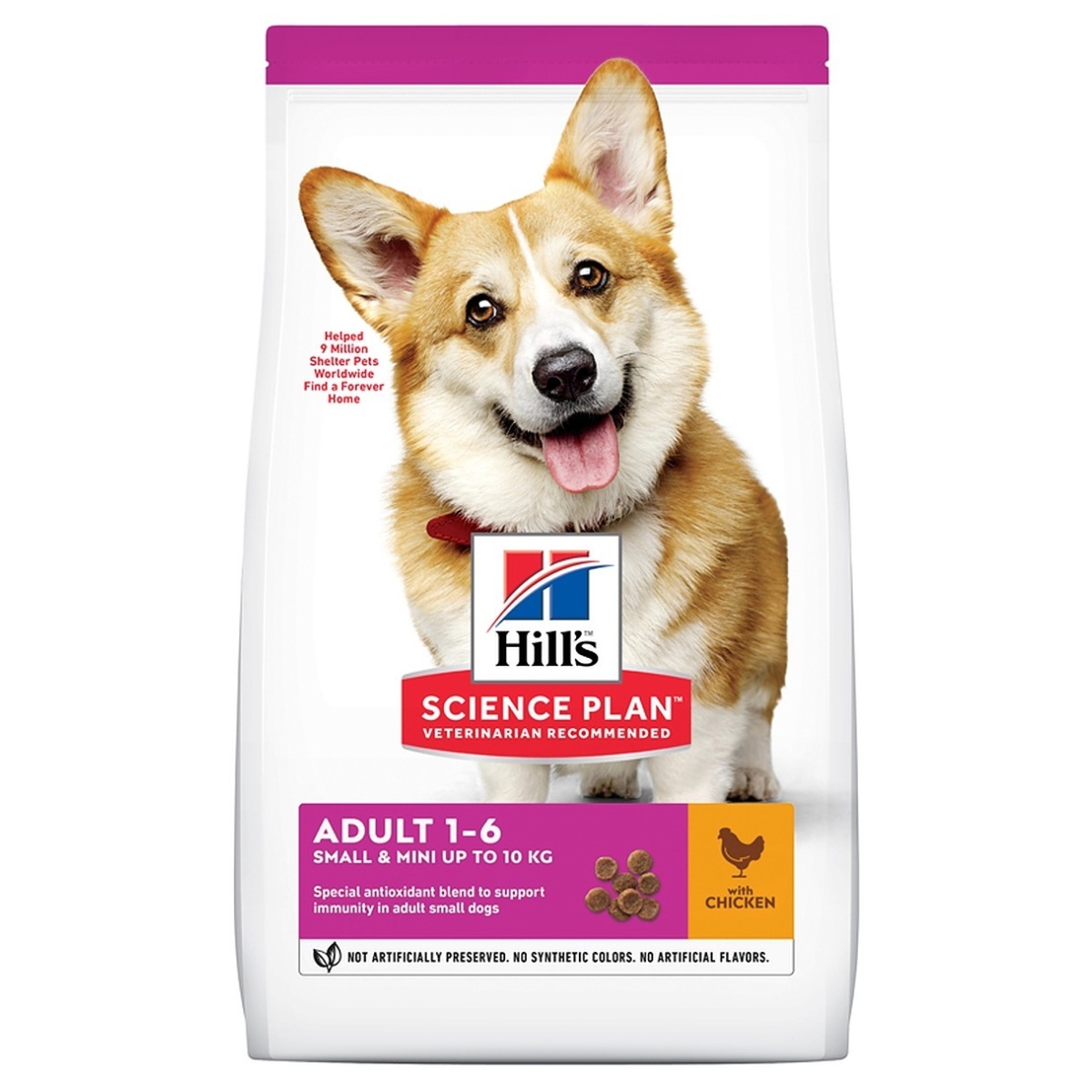 HILL'S SP Adult Small&Mini sausā barība suņiem, vista, 3kg - Produkta attēls