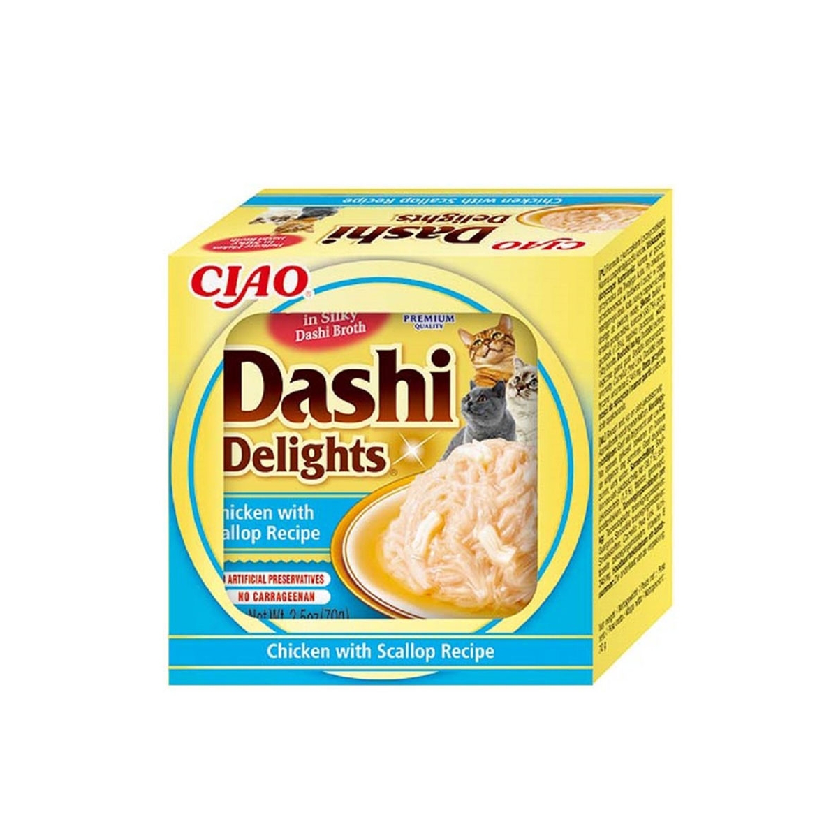 CHURU Dashi Delights gardums kaķiem, vista/ķemmīšgl.70g - Produkta attēls 1