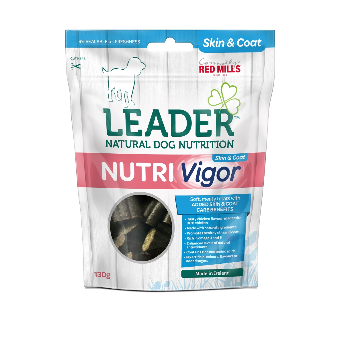 Leader Nutri Vigor Skin Care kārums sunim vista, 130 g - Produkta attēls