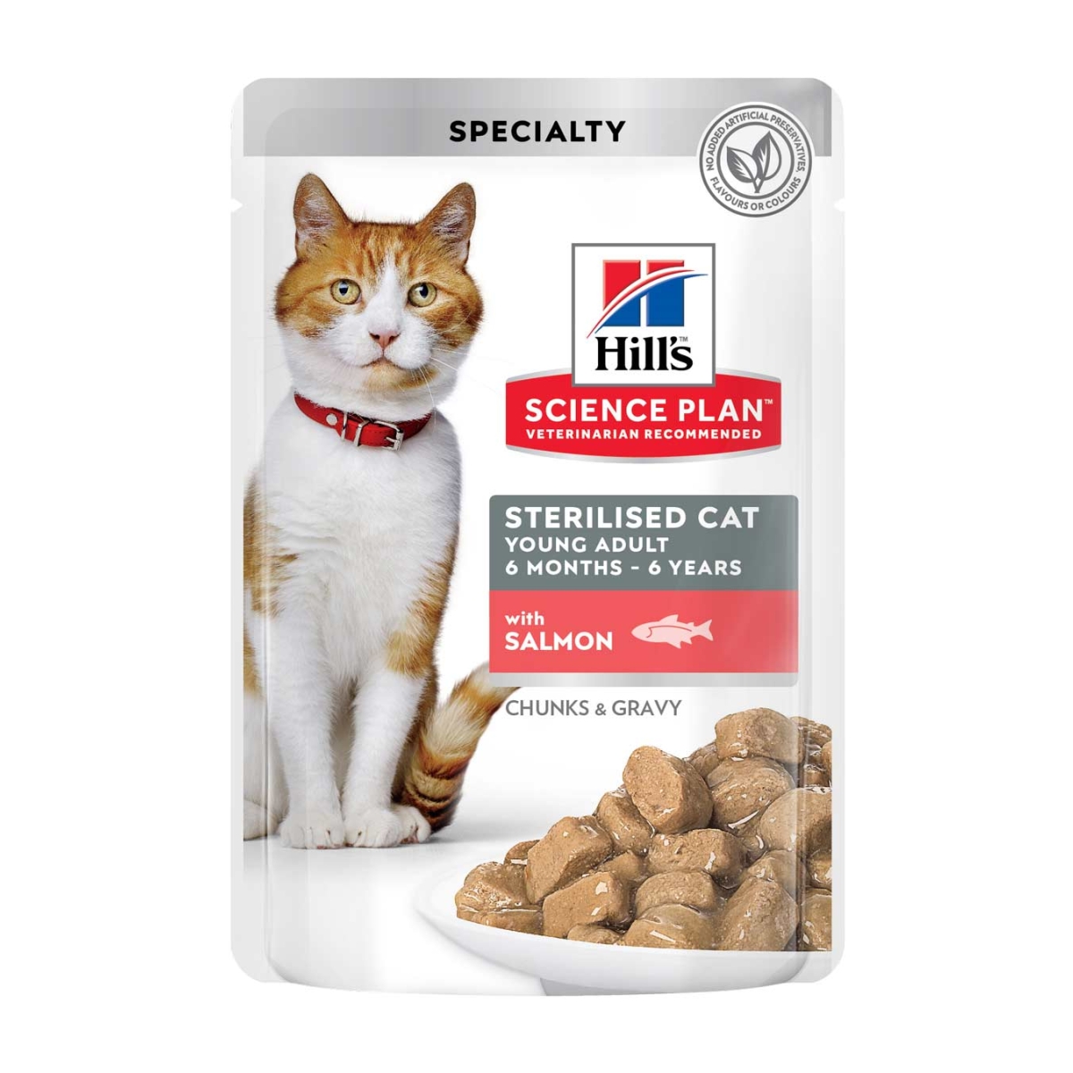 HILL'S SP Sterilised mitrā barība kaķiem, lasis, 85g