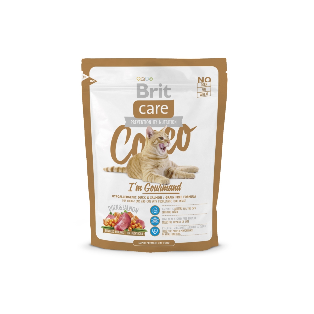 Brit Care Gardēžu barība kaķiem Cocco ar vistu/lasi 0,4kg - Produkta attēls