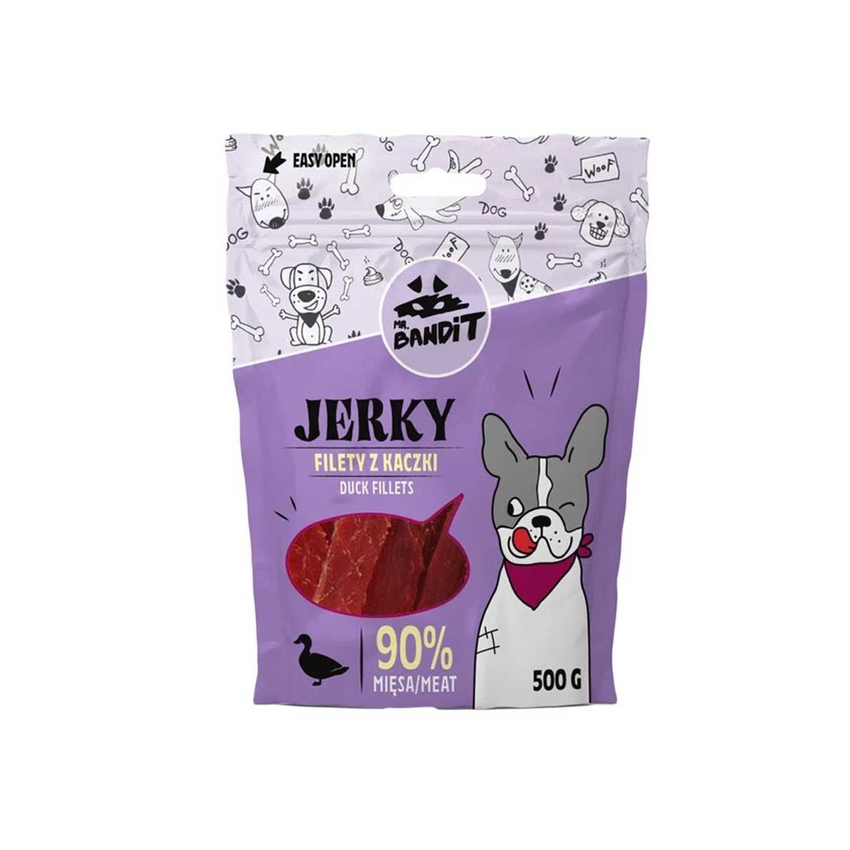 MR.BANDIT Jerky Pīles gaļas filejas strēmelītes 500g - Produkta attēls