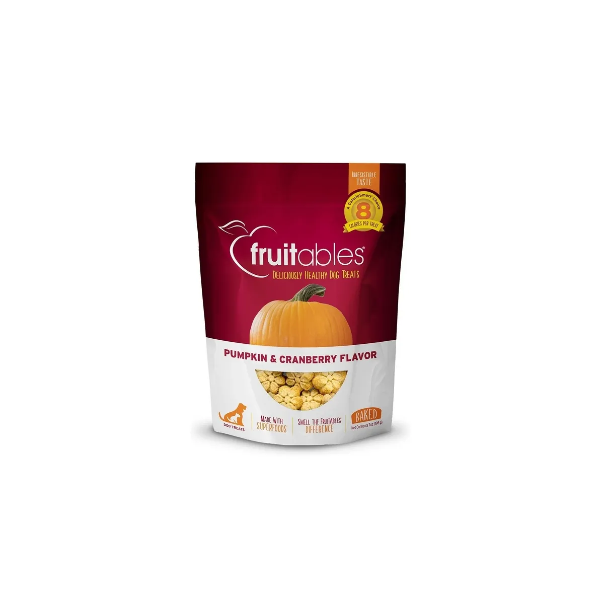 FRUITABLES gardums suņiem ķirbis/dzērvenes 200g - Produkta attēls 1