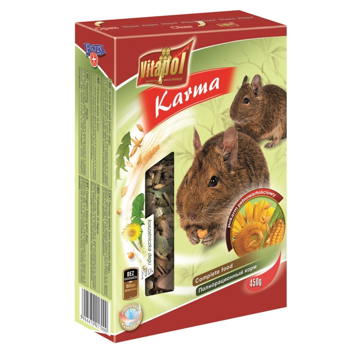 Vitapol pilnvērtīga barība degu, 450 g - Produkta attēls