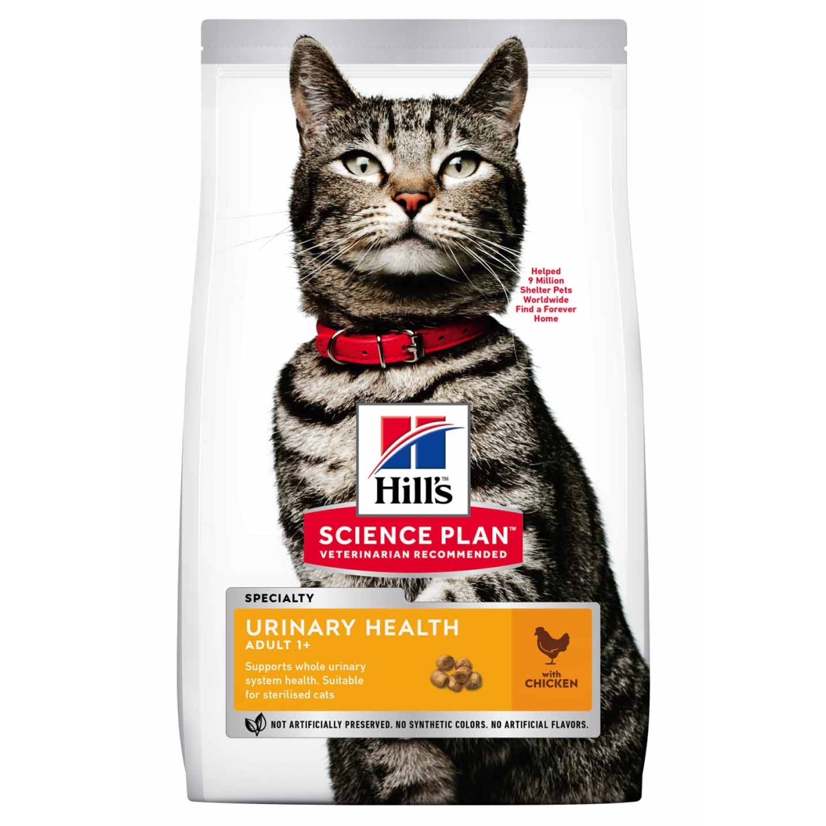 HILL'S SP Urinary Health sausā barība kaķiem, vista, 1,5kg - Produkta attēls