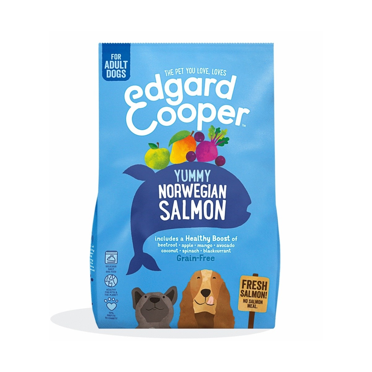 EDGARD COOPER sausā barība suņiem, lasis, 2,5kg - Produkta attēls