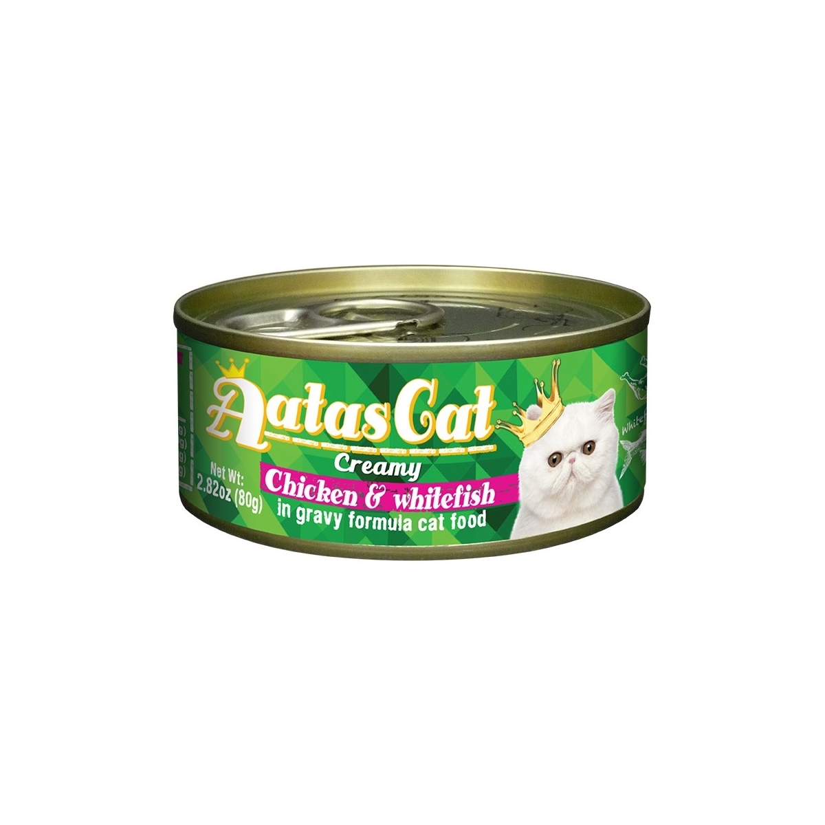 AATAS Chicken&Whitefish mitrā barība kaķiem, 80g - Produkta attēls