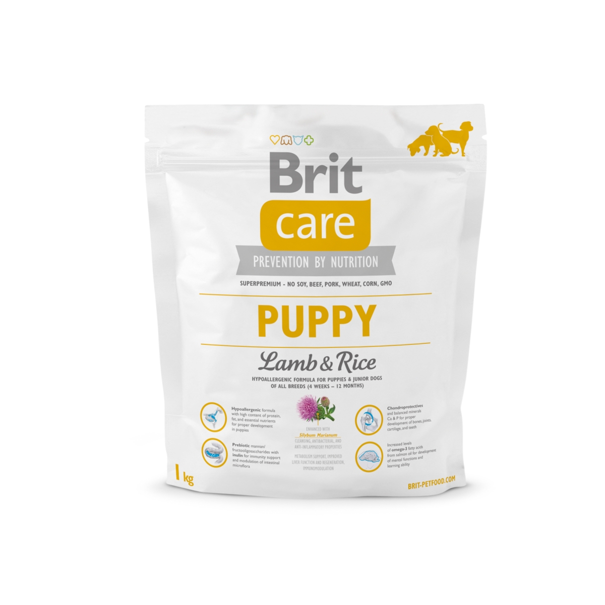 BRIT Care Puppy sausā barība kucēniem jērs/rīsi 1kg - Produkta attēls