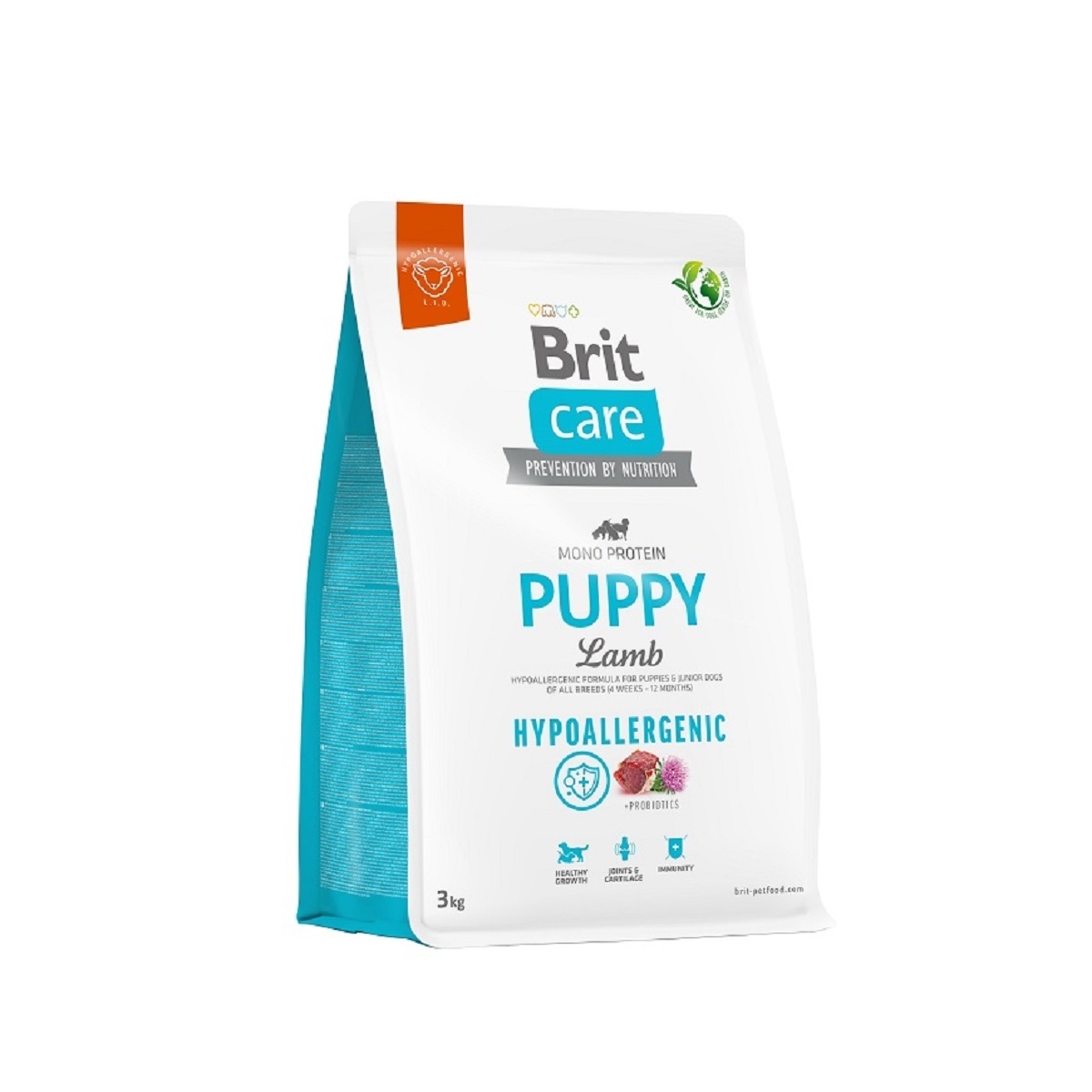 BRIT Care Hypoallergenic barība kucēniem, jērs/rīsi, 3kg - Produkta attēls