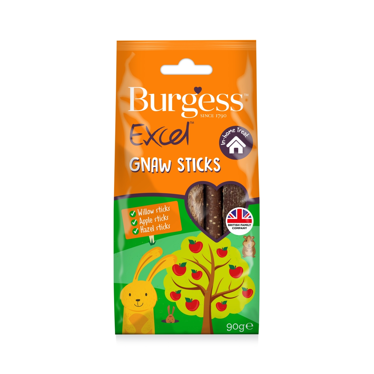 Burgess Excel Snacks Košļājamie Kociņi 90 g - Produkta attēls