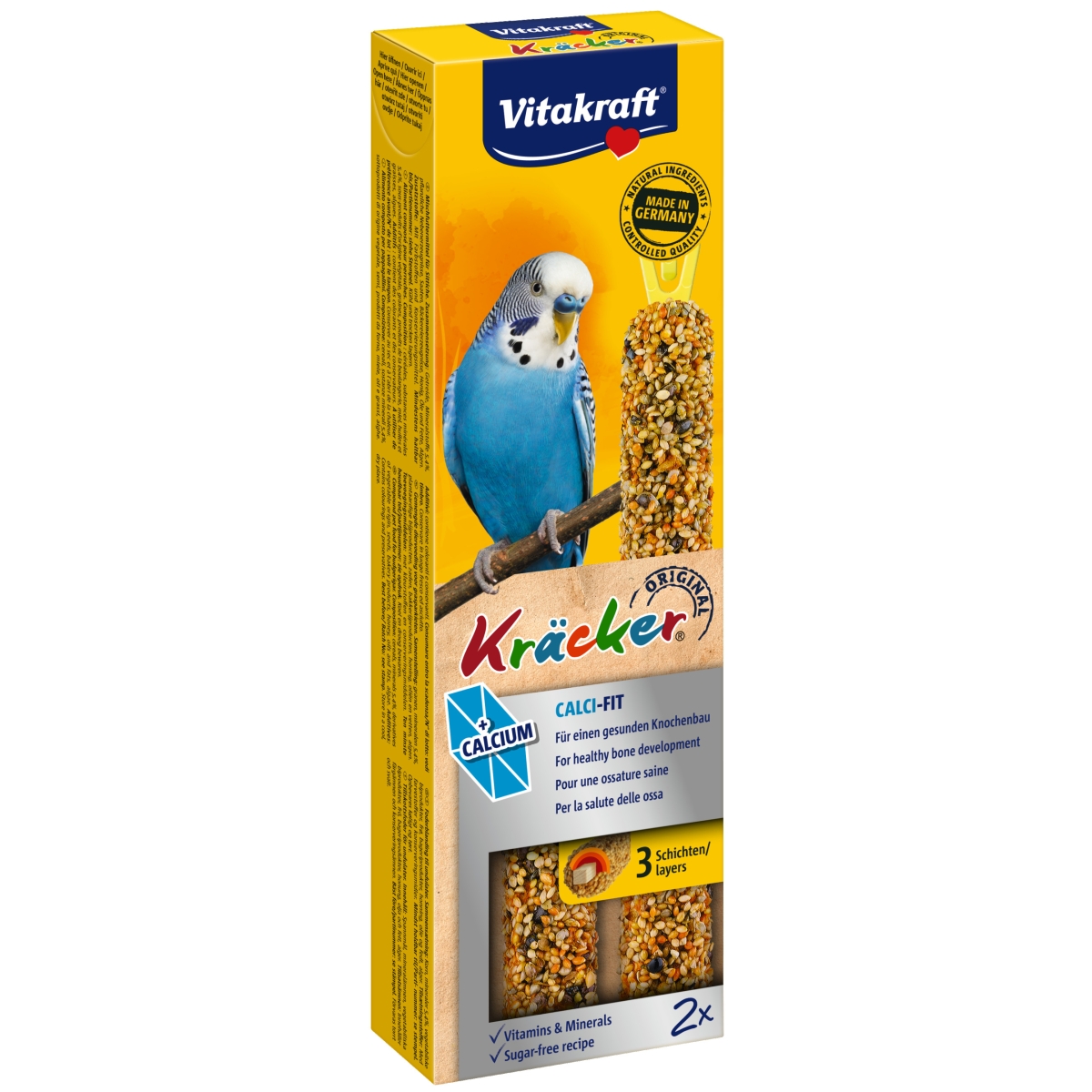 VITAKRAFT KRÄCKER Calci Fit gardums papagaiļiem, 2gb - Produkta attēls