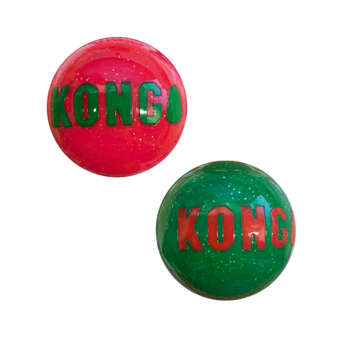 Kong suņu rotaļlieta Signature balls 2-pk, m - Produkta attēls