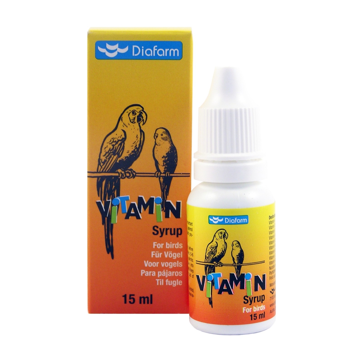 Diafarm vitamīnu sīrups putniem 15ML - Produkta attēls