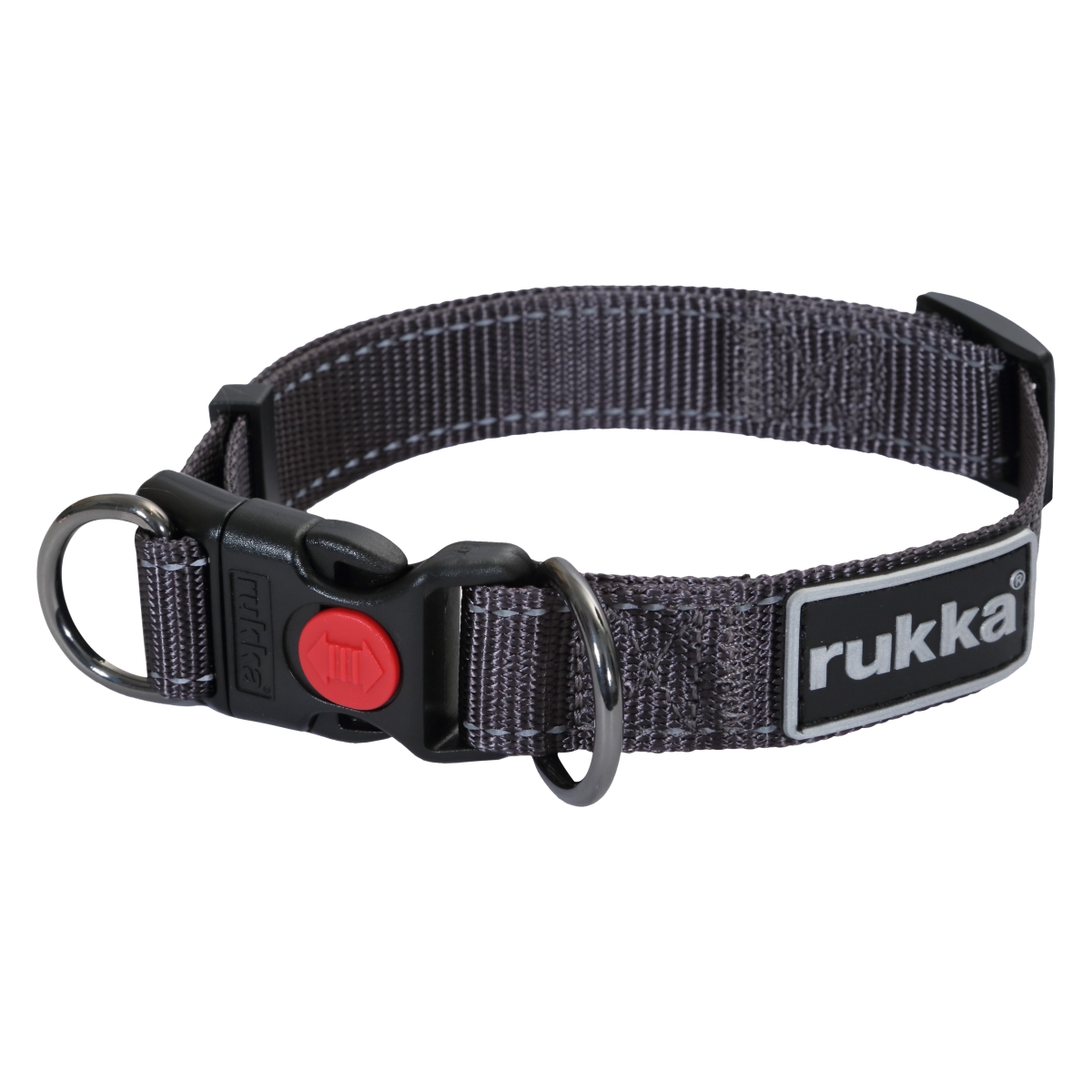 RUKKA Bliss kakla siksna suņiem, L 30mm/45-70cm, pelēka - Produkta attēls