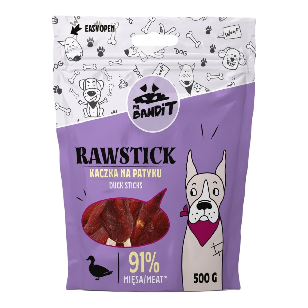 MR.BANDIT Rawstick pīles gaļas nūjiņas 500g - Produkta attēls