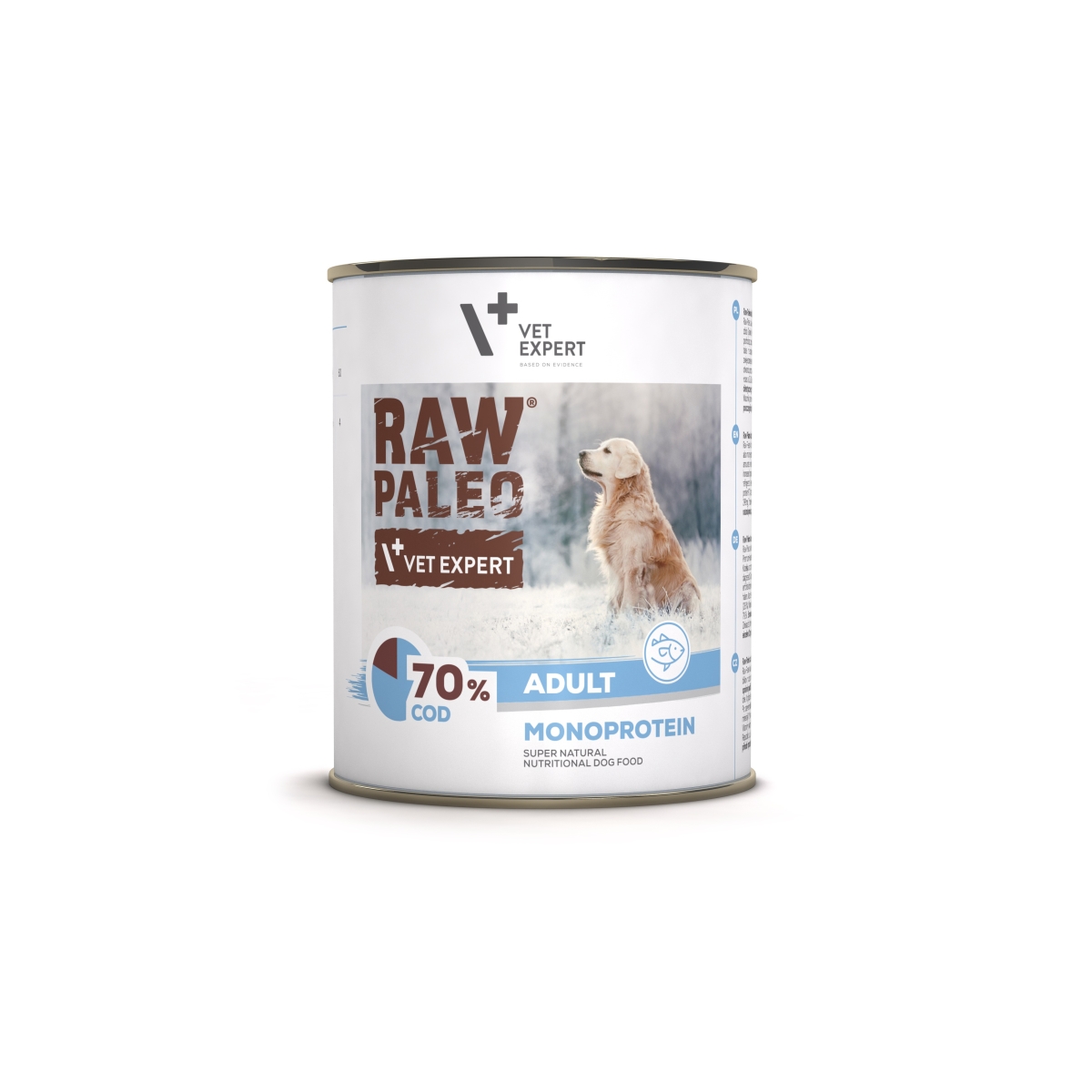 RAW PALEO Monoprotein Adult mitrā barība suņiem, menca, 800g - Produkta attēls