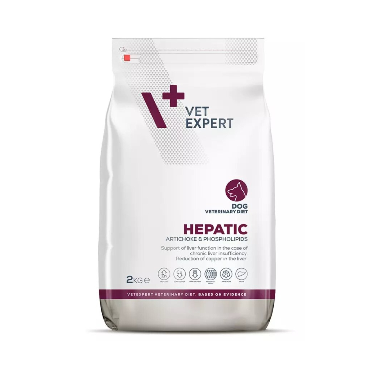 VetExpert 4T VD Hepatic sausā barība suņiem 2KG - Produkta attēls