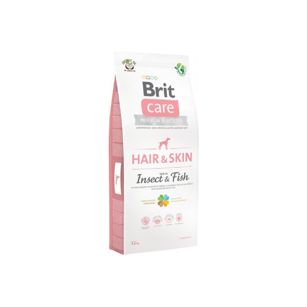 BRIT Care Hair&Skin sausā barība ar kukaiņu proteīnu un zivīm, 12kg - Produkta attēls