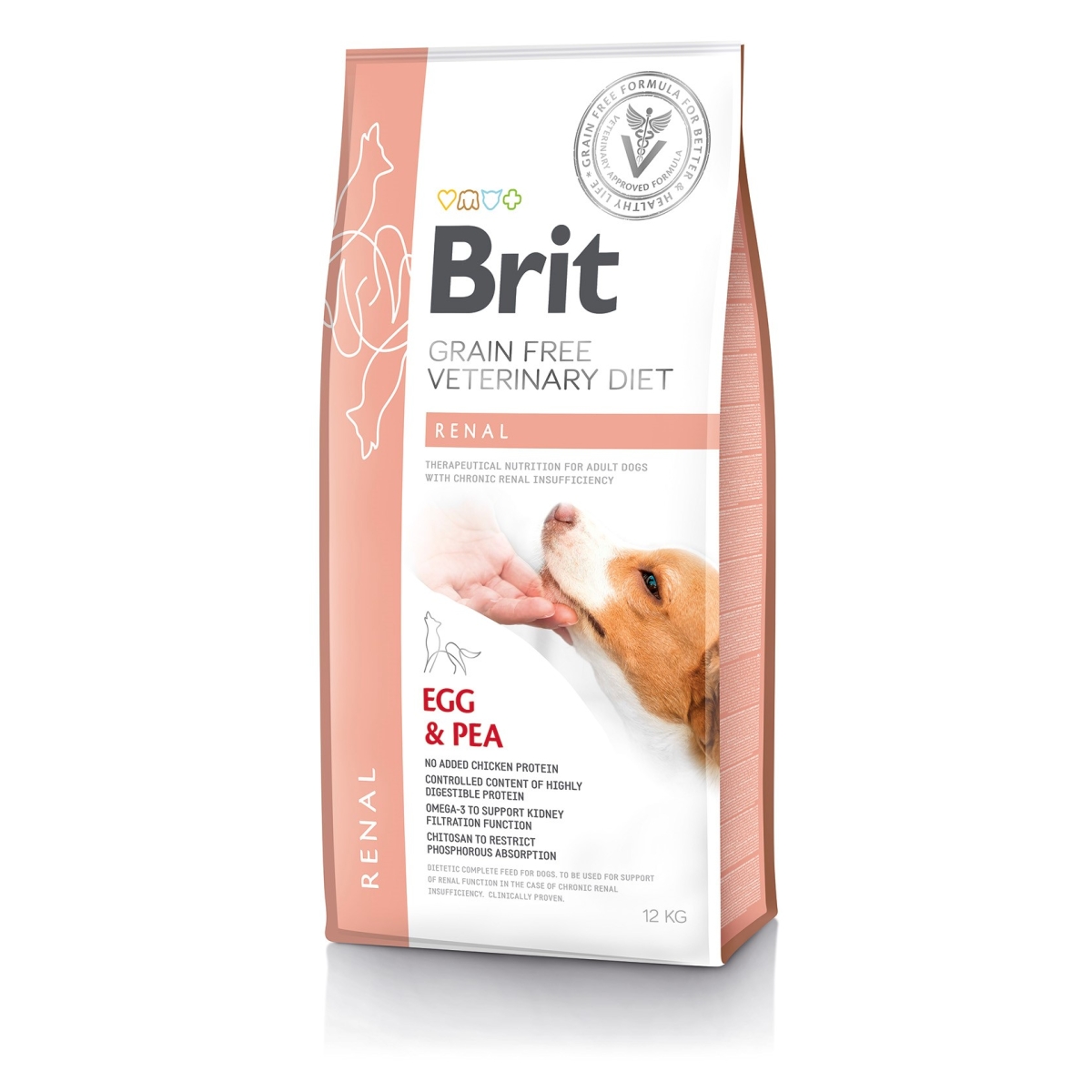 BRIT GF Renal sausā barība suņiem, olas/zirņi, 12 kg - Produkta attēls