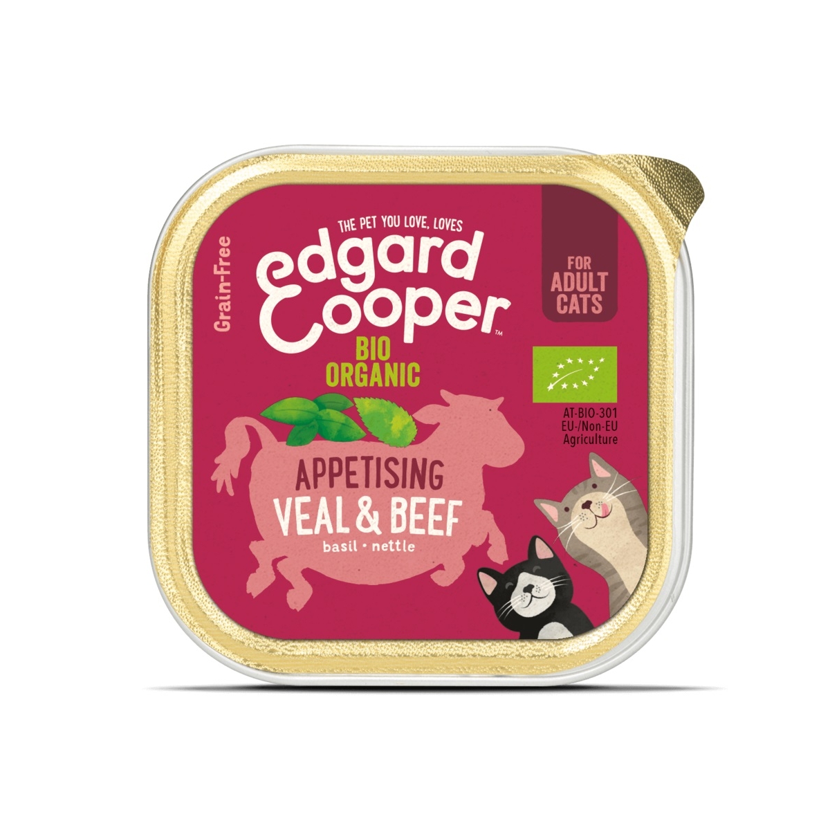 Edgard Cooper Appetising konservi kaķiem ar cūkgaļu un liellopu gaļu, 85 g - Produkta attēls