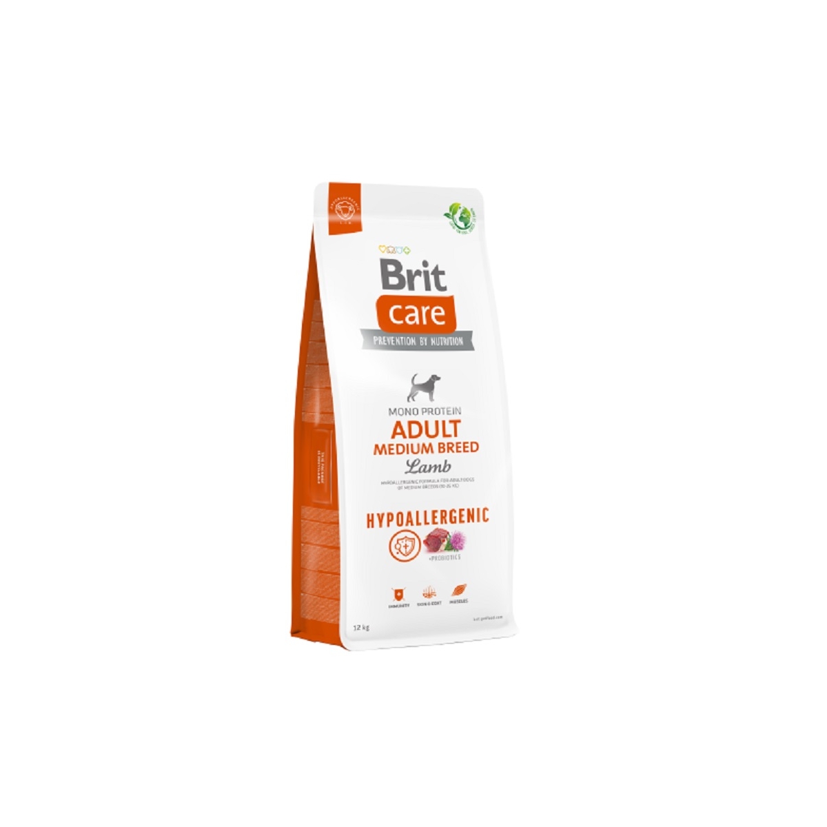 BRIT Care Hypoallergenic Medium sausā barība suņiem jērs/rīsi, 12kg - Produkta attēls