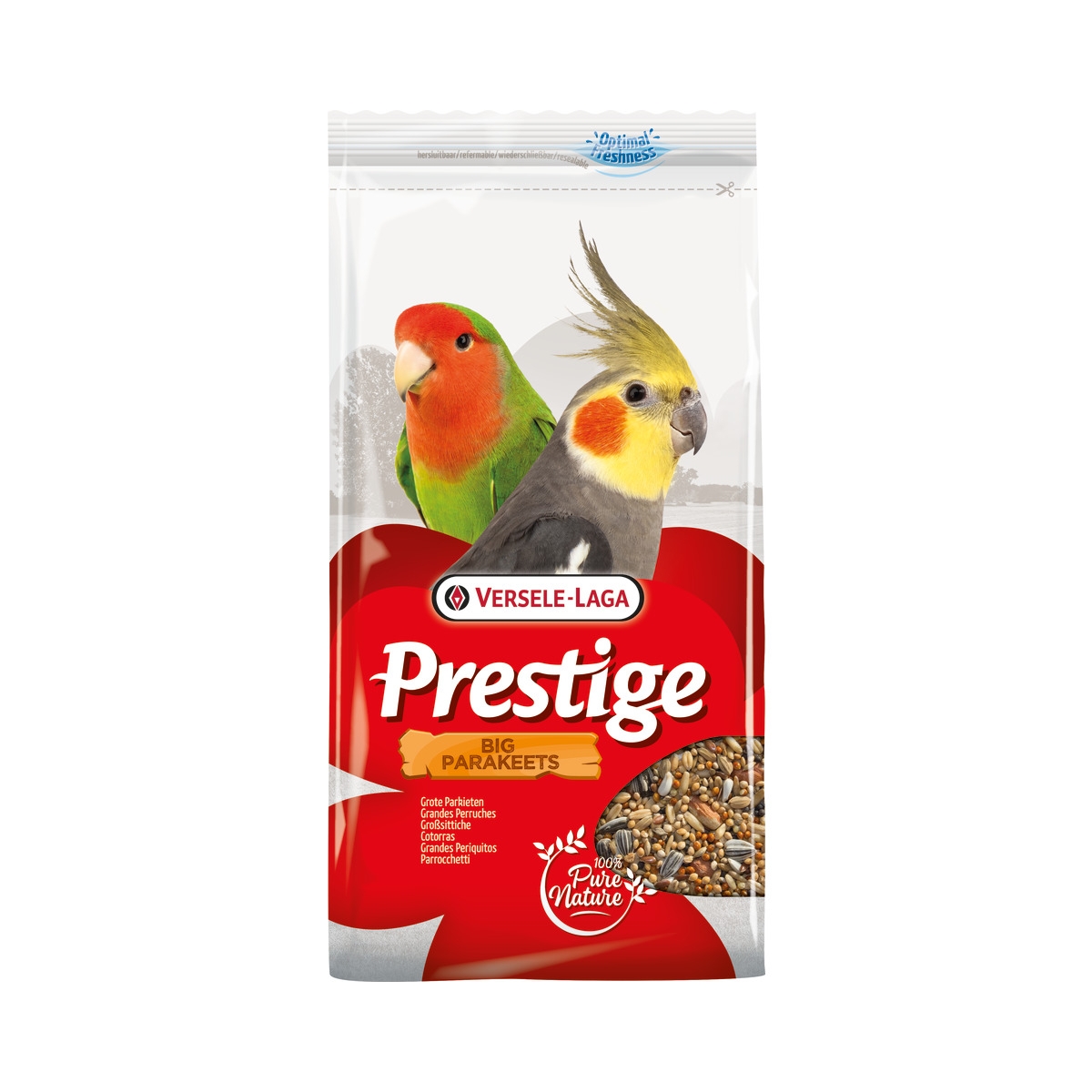 VERSELE-LAGA Prestige Big Parakeets barība putniem, 1 kg - Produkta attēls