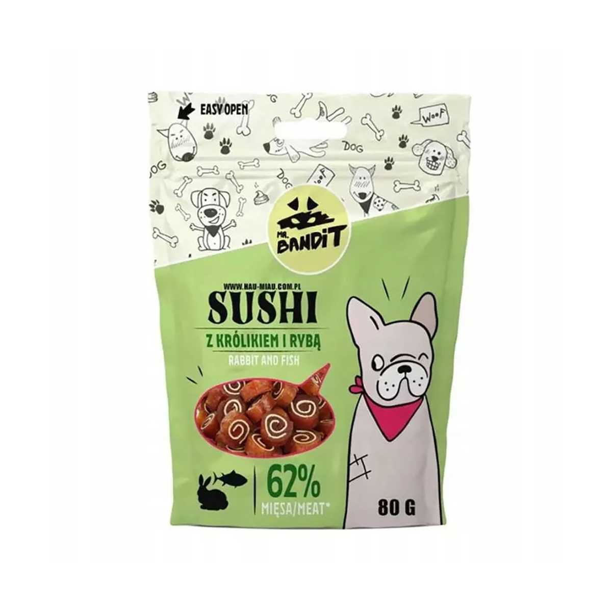 MR.BANDIT Sushi rolli truša gaļa/zivs 80 g - Produkta attēls