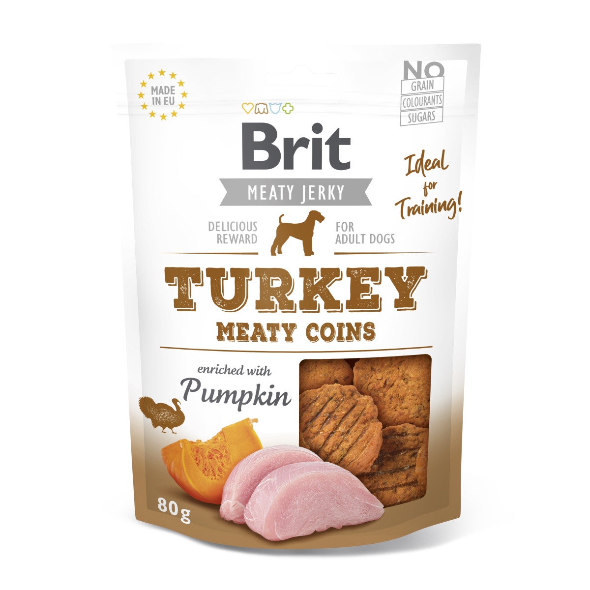 BRIT Jerky gardumi suņiem ar tītara gaļu 80g - Produkta attēls