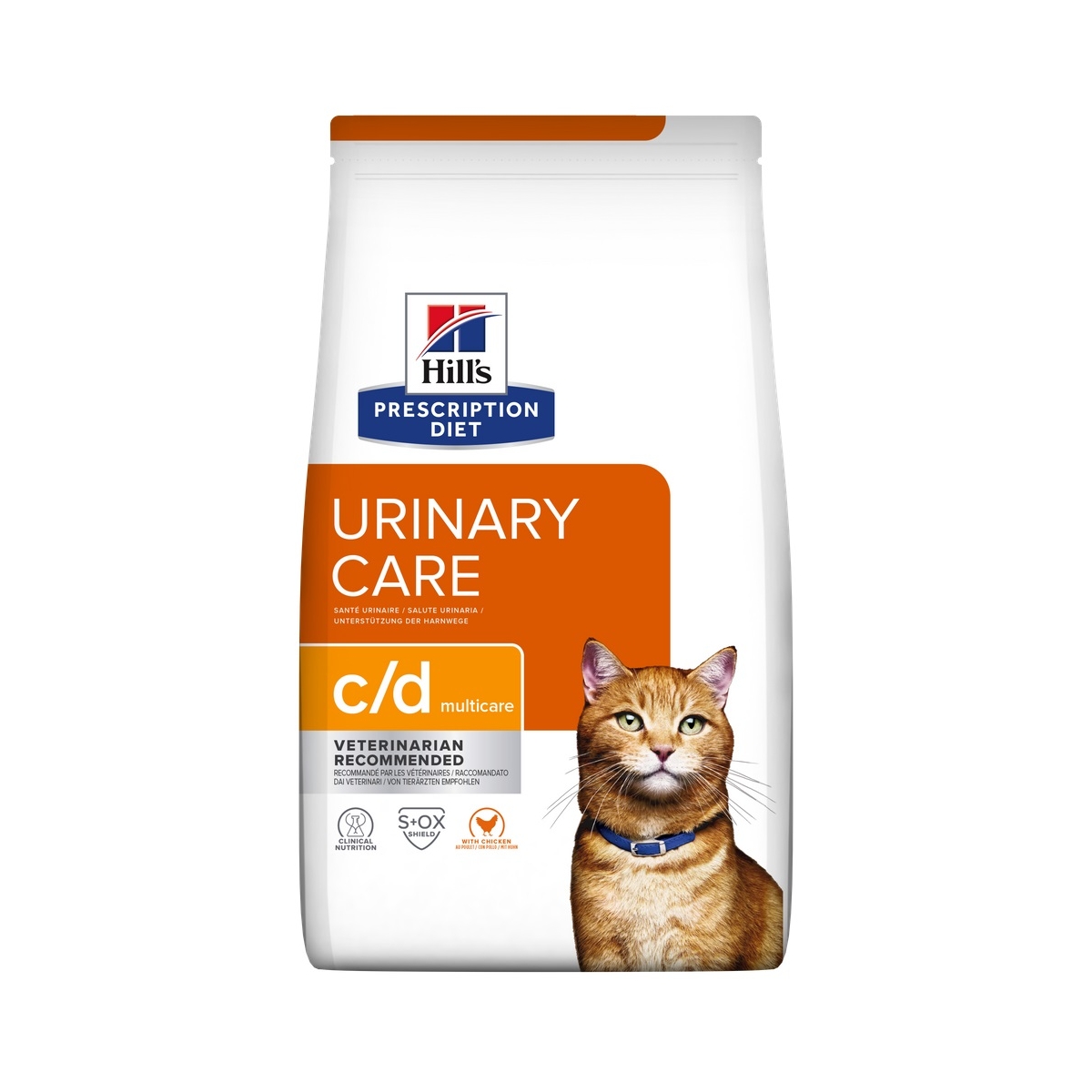 HILL'S PD c/d Urinary Multicare sausā barība kaķiem, vista, 3kg - Produkta attēls