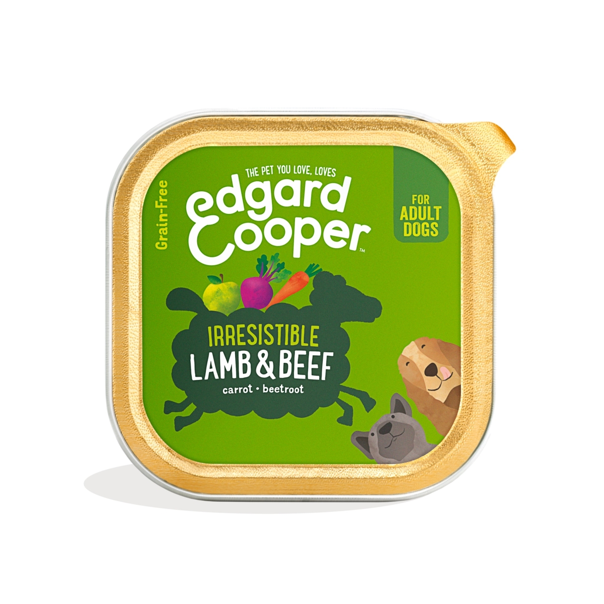 EDGARD COOPER mitrā barība suņiem jērs/liellopa gaļa 300g - Produkta attēls