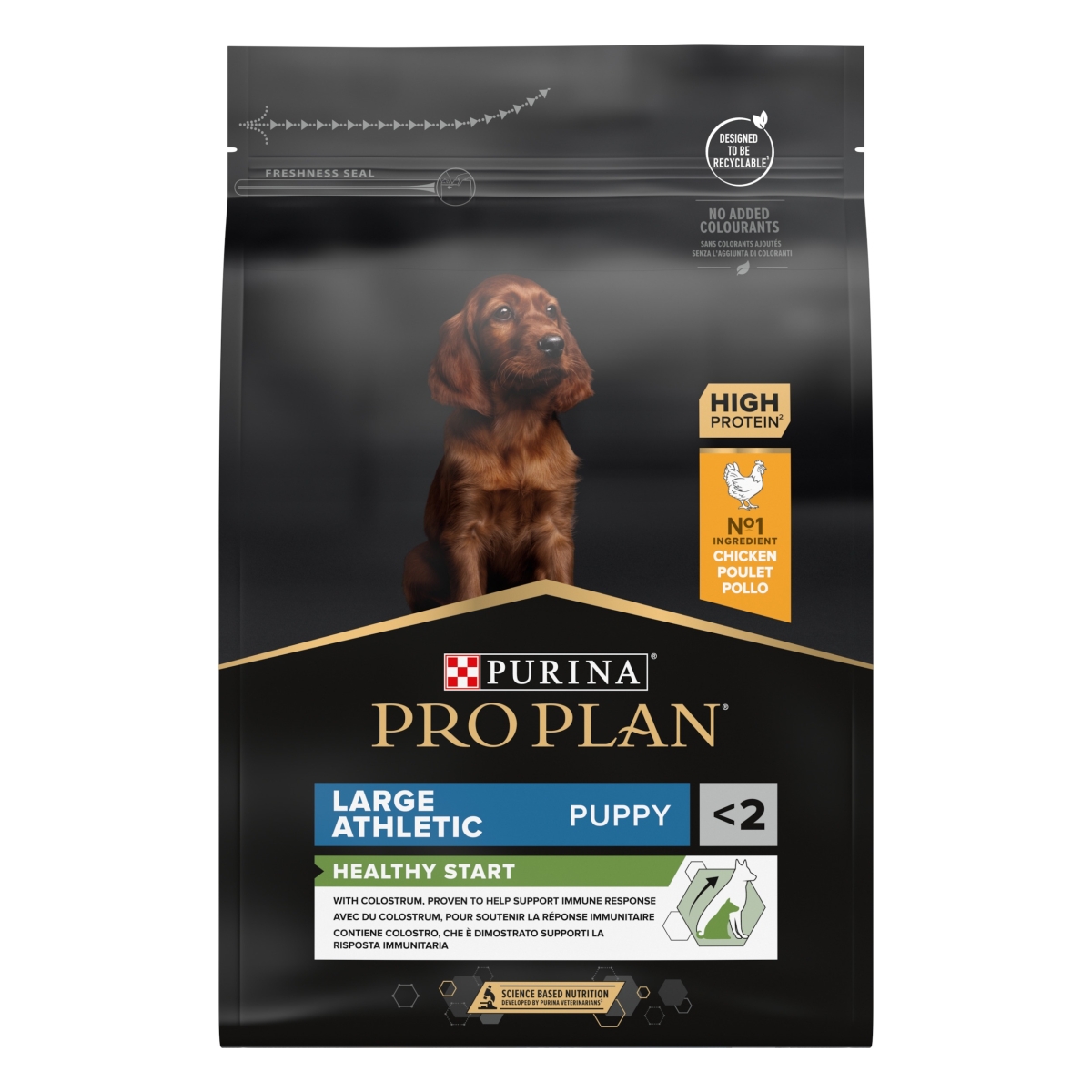 PRO PLAN Puppy Large Athletic sausā barība kucēniem, vista, 3kg - Produkta attēls