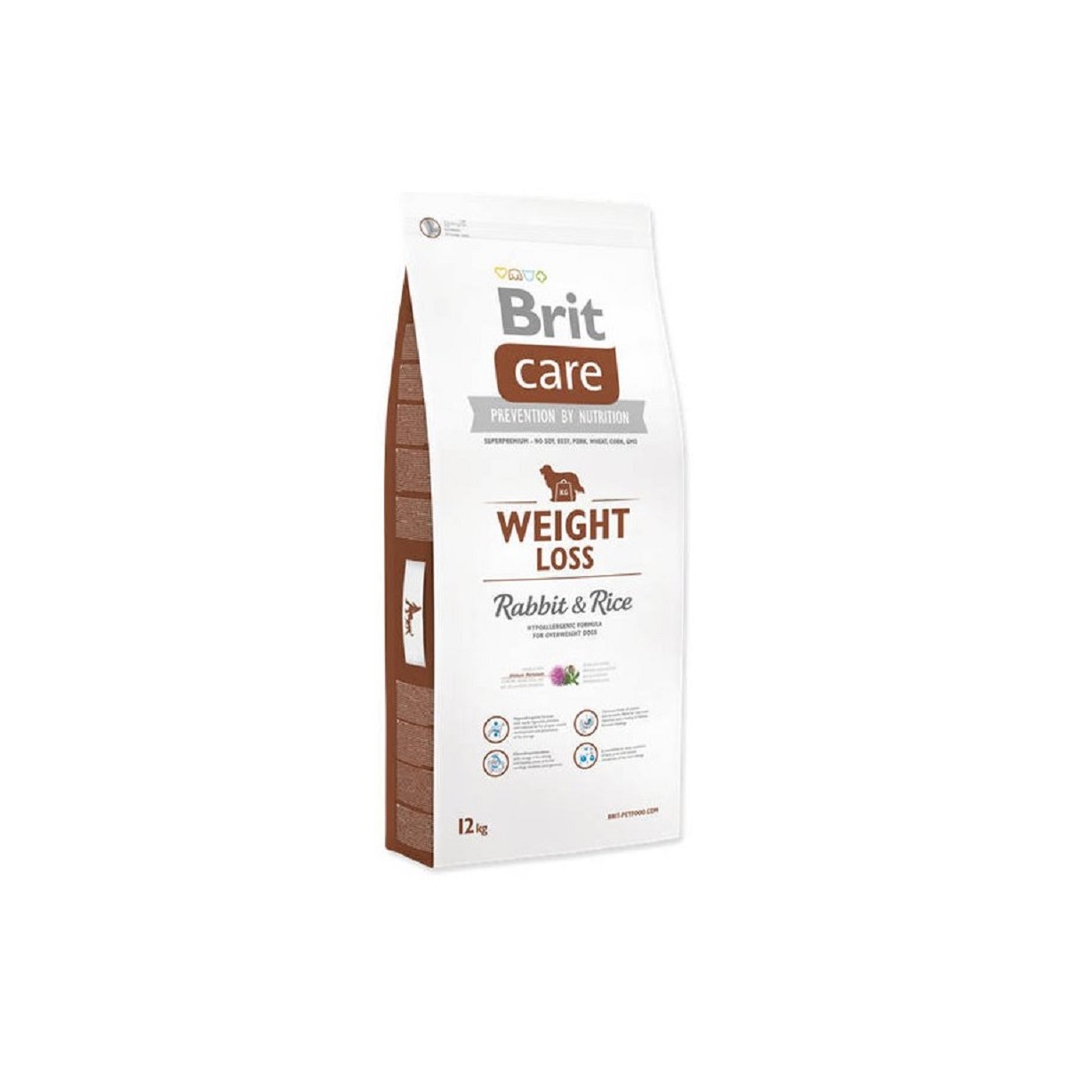 BRIT Care Weight Loss sausā barība suņiem trusis/rīsi 12kg - Produkta attēls