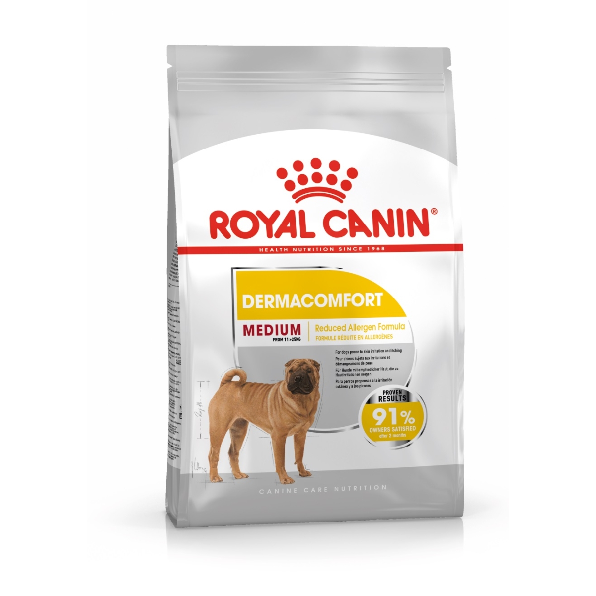 Royal Canin Dermacomfort Medium sausā barība suņiem, 10kg - Produkta attēls