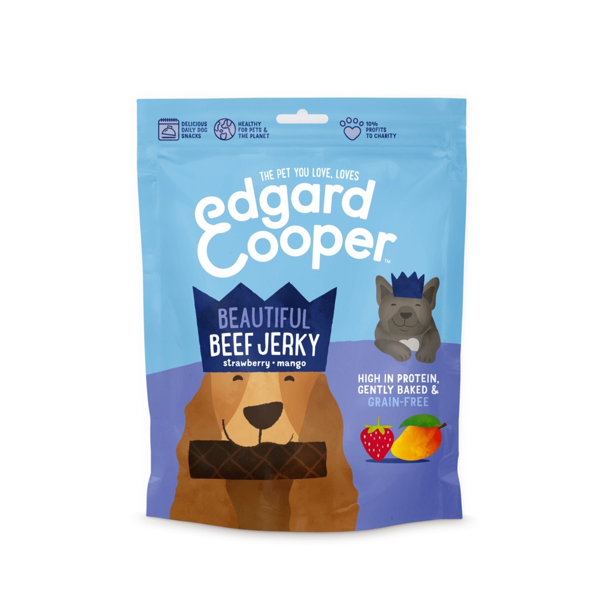 EDGARD COOPERJerky kārumi suņim, liellops, 150g - Produkta attēls