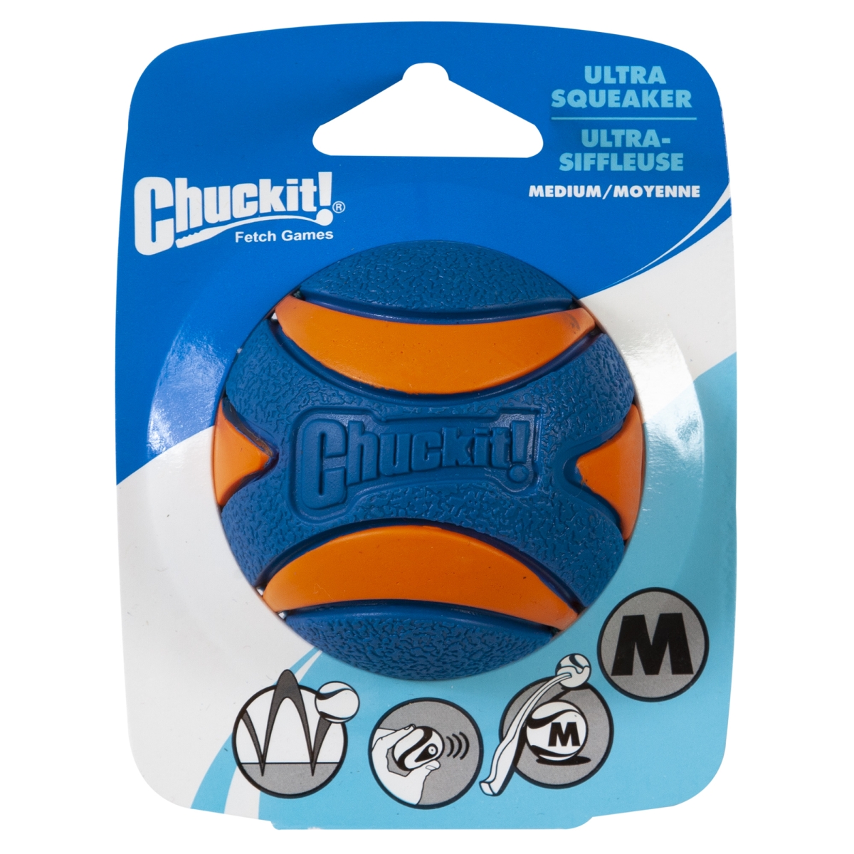 CHUCKIT Ultra Squeker rotaļlieta suņiem, M, N2 - Produkta attēls