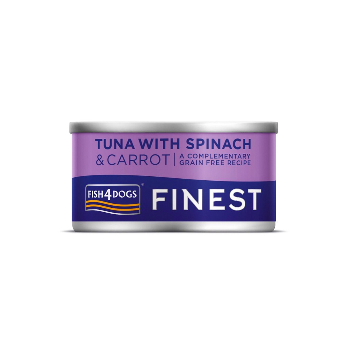 FISH4DOGS mitrā barība suņiem tuncis/burkāni/spināti 84g - Produkta attēls